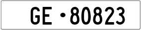 Trailer License Plate